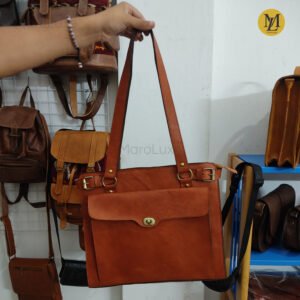 حقيبة حاسوب جلدية نسائية فاخرة